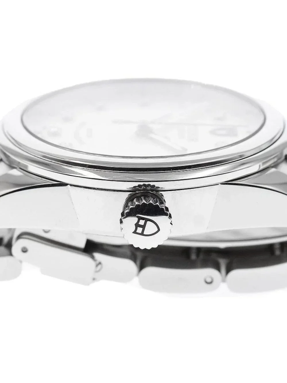 TUDOR Glamour 55000 Date 10P diamond Silver Dial Automatic Men's Watch_971158